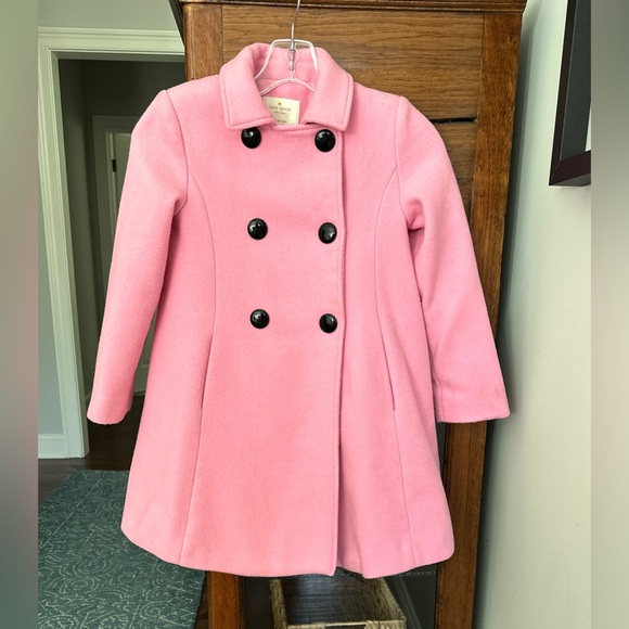 Kate Spade New York Girls Coat Pink Bow Coat